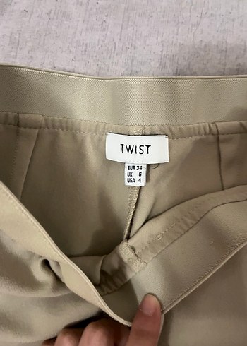 Twist Bej Kadın Kumaş Pantolon Regular Fit