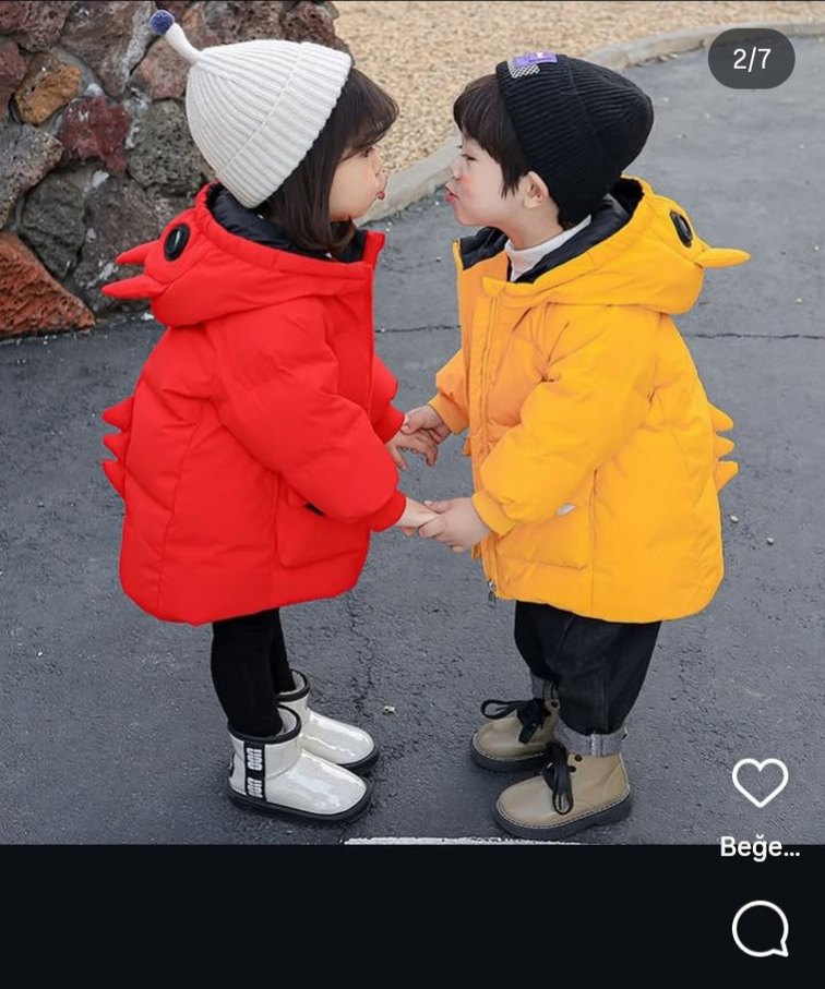 kıç çocuk mont - Görsel 2