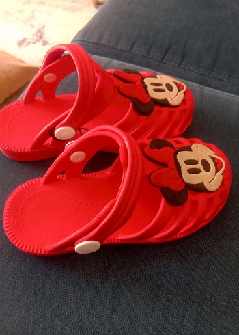 Kız Çocuk Kırmızı Minnie Mouse Terlik - Görsel 8