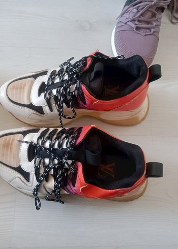 Kadın Renkli Platform Topuklu Spor Ayakkabı - Görsel 5