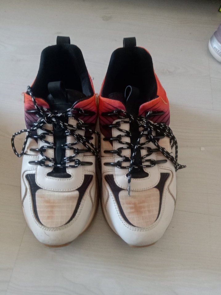 Kadın Renkli Platform Topuklu Spor Ayakkabı - Görsel 3