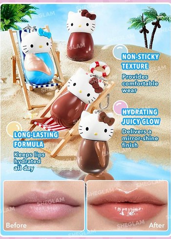 Sheglam Hello Kitty Sweat Tea Lip Gloss - Görsel 5