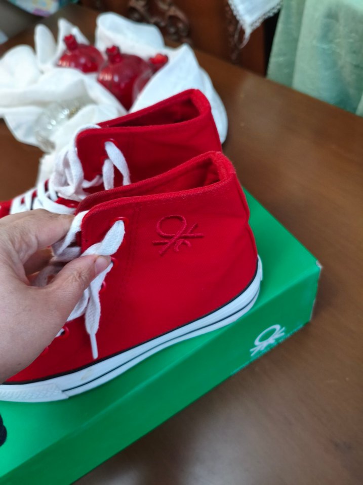 Kırmızı Kadın Spor Ayakkabı - Görsel 3