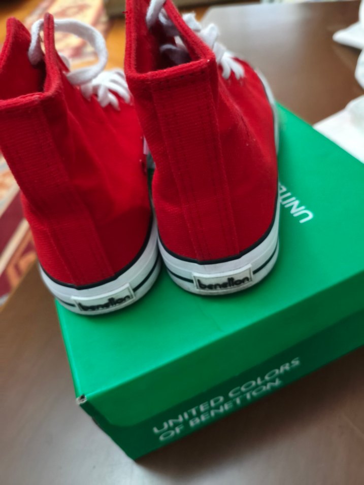 Kırmızı Kadın Spor Ayakkabı - Görsel 4