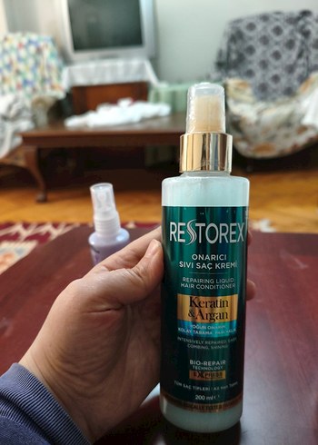 Restorex Keratin & Argan Onarıcı Sıvı Saç Kremi 200 ml - Görsel 4