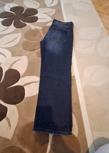 34 Beden mavi Renk Erkek kot pantolon. 34/34 bol kesim