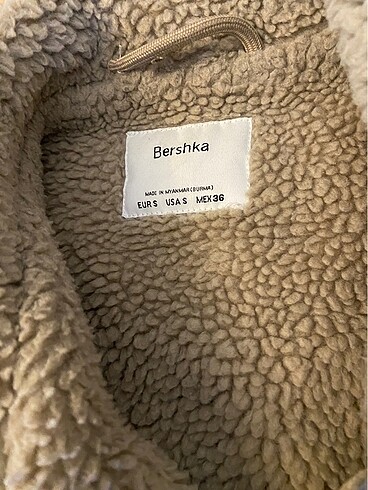 s Beden camel Renk Bershka mont
