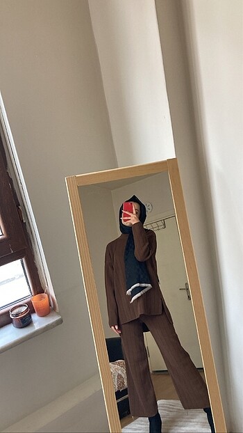 Zara PREMİUM KALİTE KAHVERENGİ TRİKO TAKIM