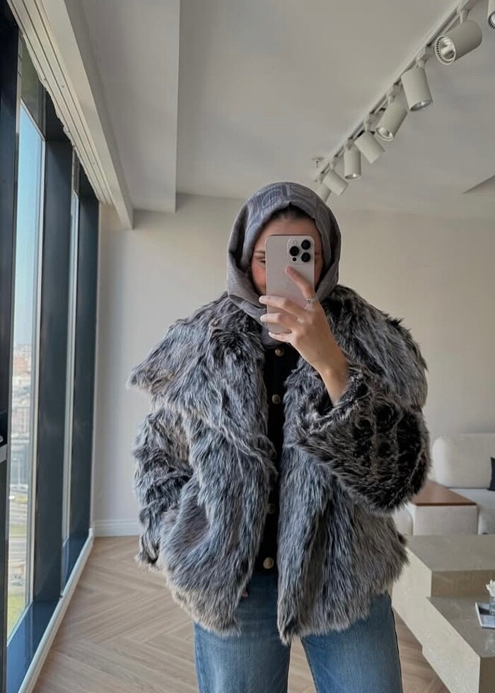 GRİ VİRAL KÜRK - Görsel 2