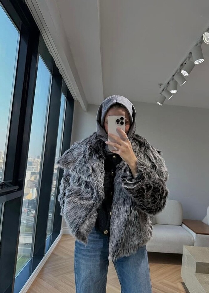 GRİ VİRAL KÜRK - Görsel 3