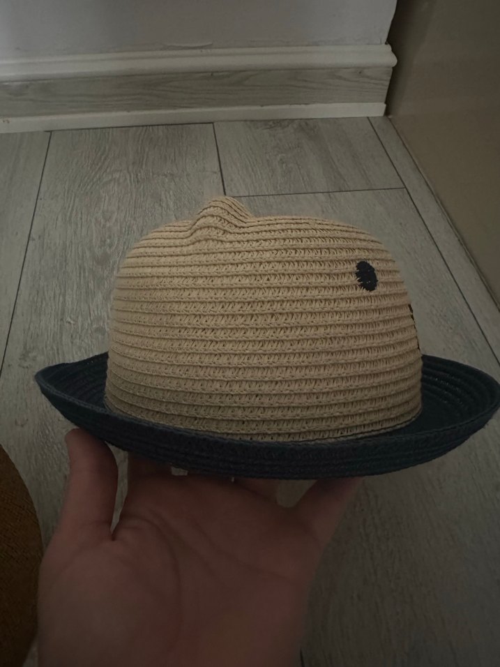 LCW Ayıcık Desenli erkek çocuk hasır şapka - Görsel 2