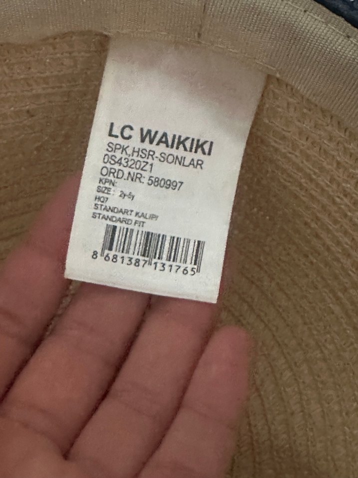 LCW Ayıcık Desenli erkek çocuk hasır şapka - Görsel 3