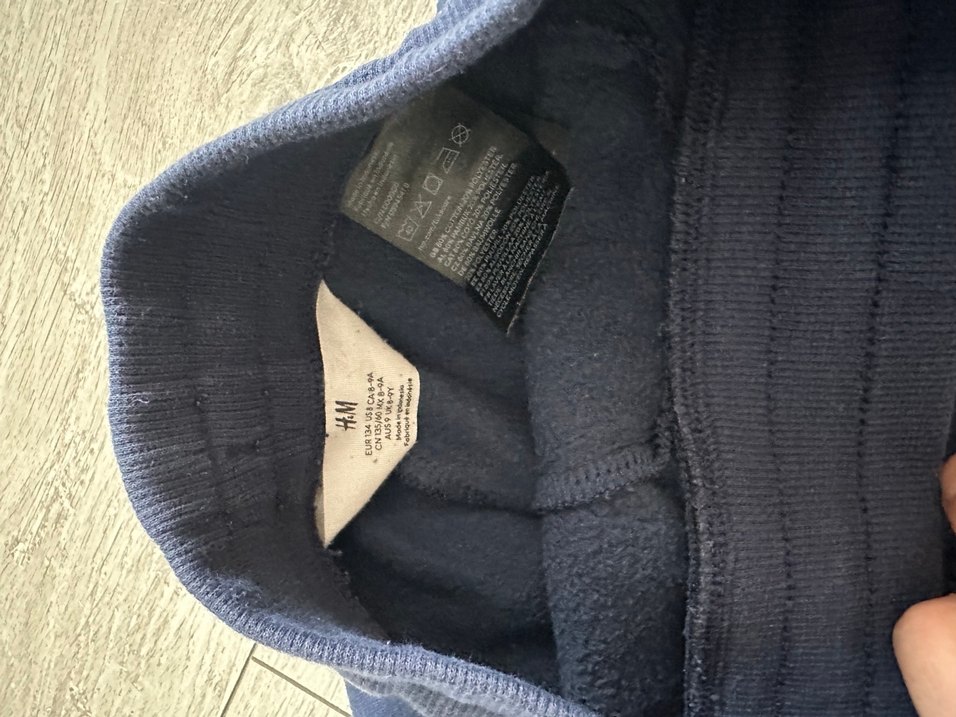 Gri ve Lacivert Erkek Çocuk Eşofman Altı - Görsel 3