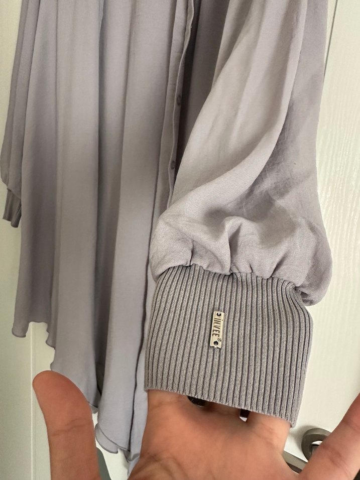 İnvee Gri Uzun Kollu Dökümlü - Görsel 2