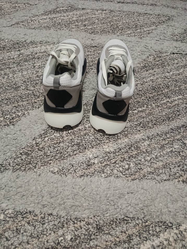 Gri Elastik Spor Kadın Sneakers - Görsel 2