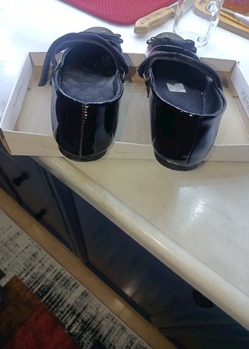 Kız Çocuk Siyah Fiyonk Detaylı Babet - Görsel 3