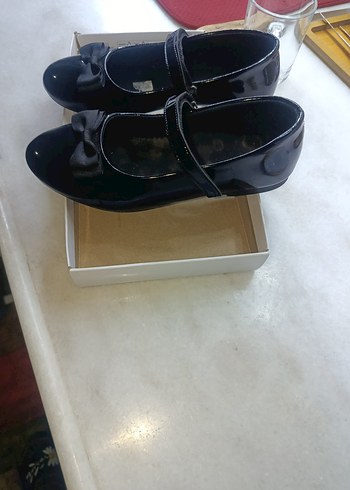 Kız Çocuk Siyah Fiyonk Detaylı Babet - Görsel 2