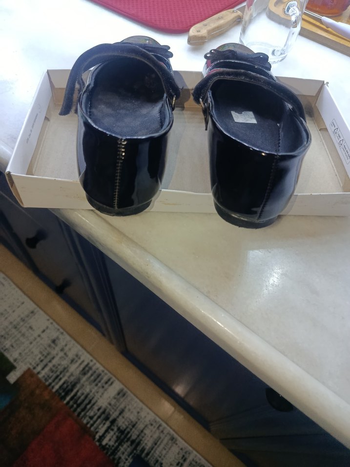 Kız Çocuk Siyah Fiyonk Detaylı Babet - Görsel 3