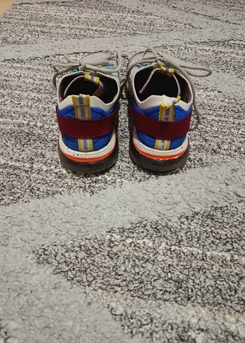 Gri Çok Renkli Dolgu Topuklu Spor Ayakkabı - Görsel 2