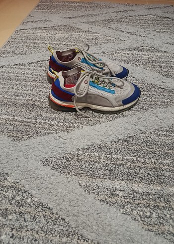 Gri Çok Renkli Dolgu Topuklu Spor Ayakkabı - Görsel 3