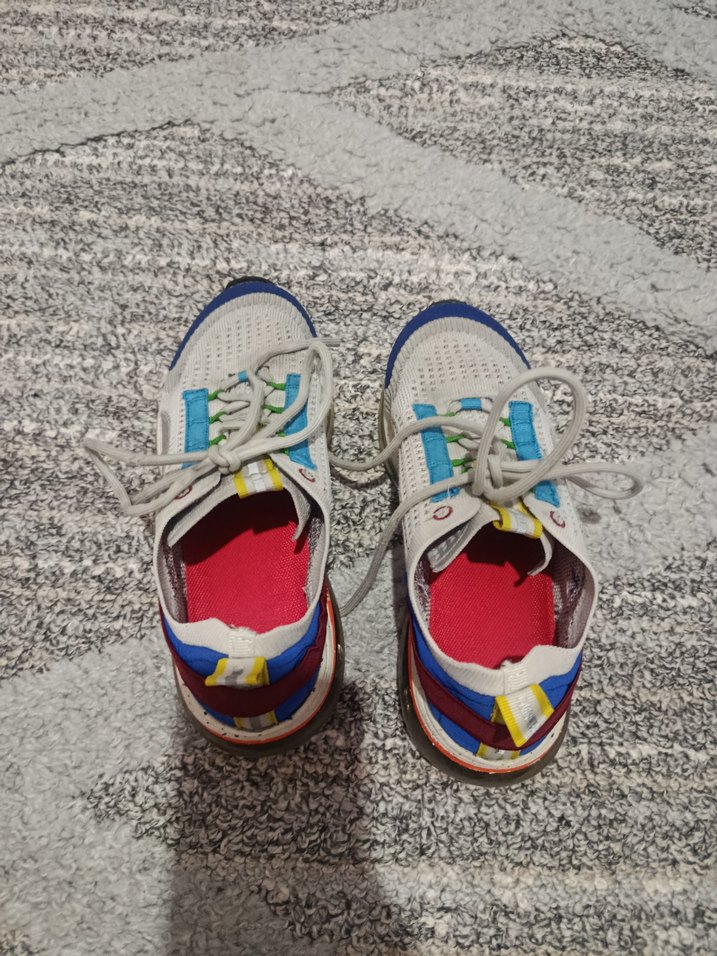 Gri Çok Renkli Dolgu Topuklu Spor Ayakkabı - Görsel 4