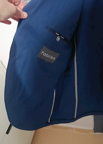 Lacivert Düğmeli Erkek Ceket - Görsel 3