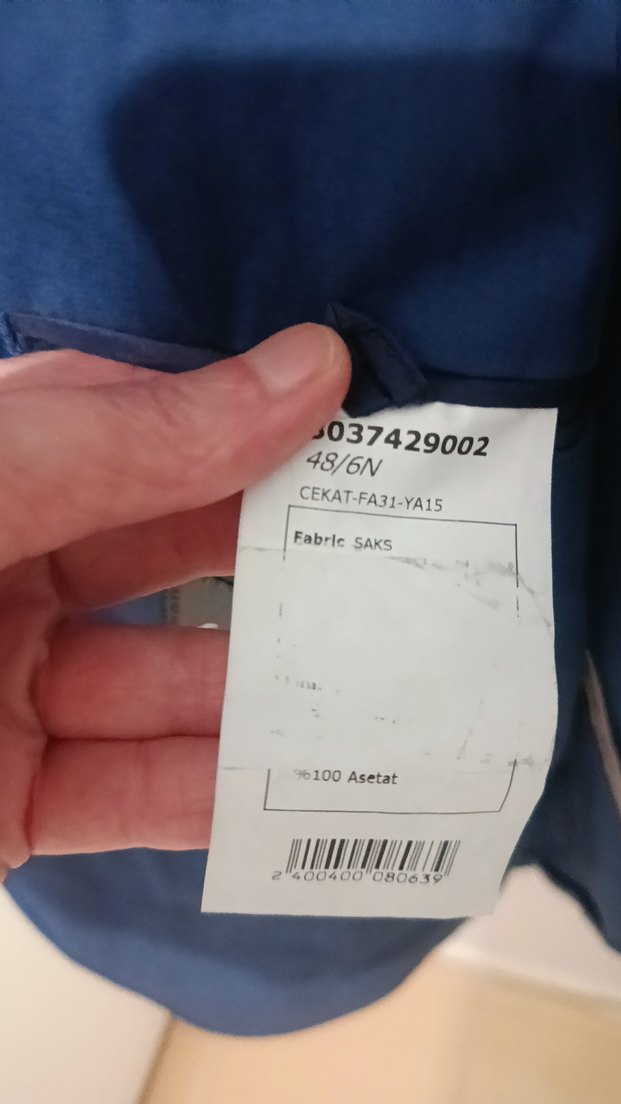 Lacivert Düğmeli Erkek Ceket - Görsel 4