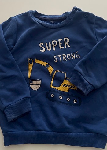 Mavi Erkek Çocuk Sweatshirt Uzun Kollu