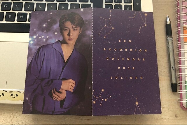 Exo season greetings 2019 accordion calendar (