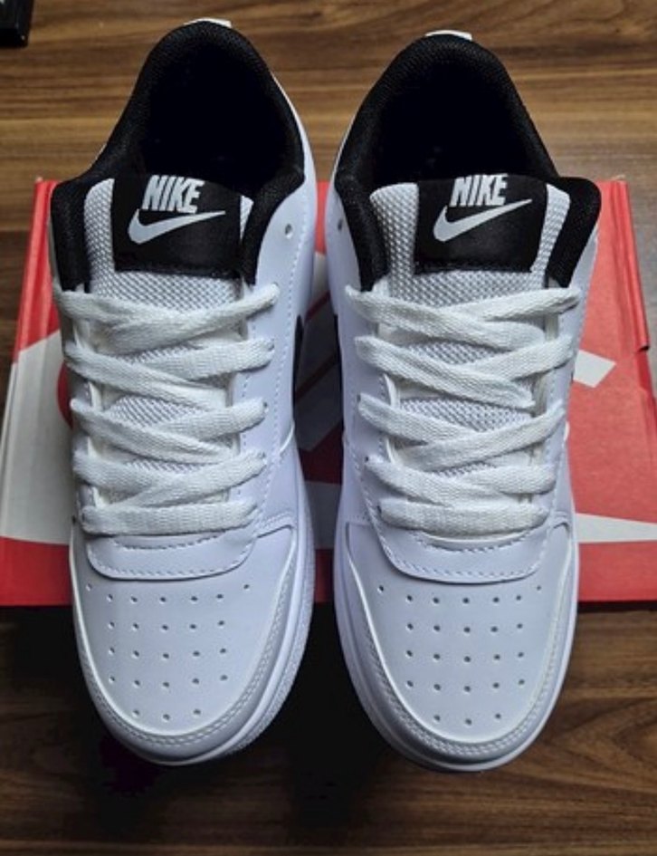 Nike Beyaz Siyah Kadın Sneakers - Görsel 3