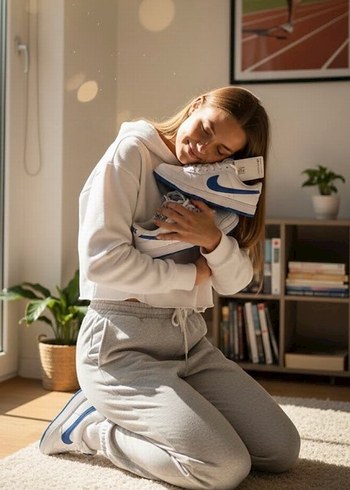 Beyaz NikeSpor Ayakkabı - Görsel 4