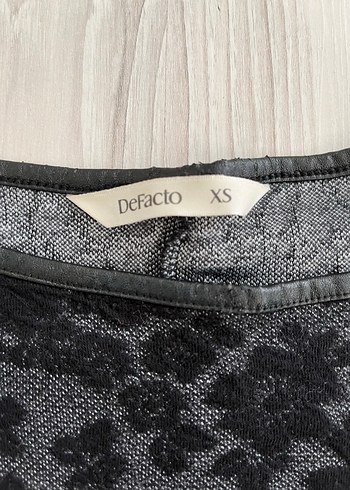 Defacto Kadın Gri Dantel Detaylı Uzun Kollu Elbise