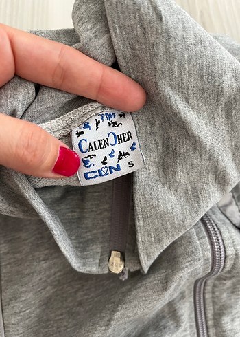 Diğer Gri Fermuarlı Erkek Ceket