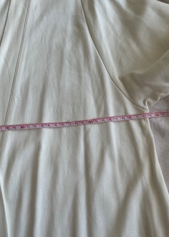 Krem rengi uzun Kollu Salaş Kadın Sabahlık - Görsel 9