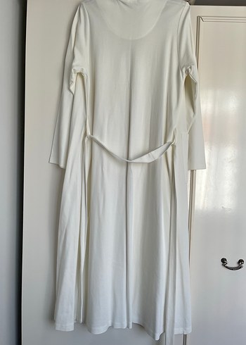 Krem rengi uzun Kollu Salaş Kadın Sabahlık - Görsel 6