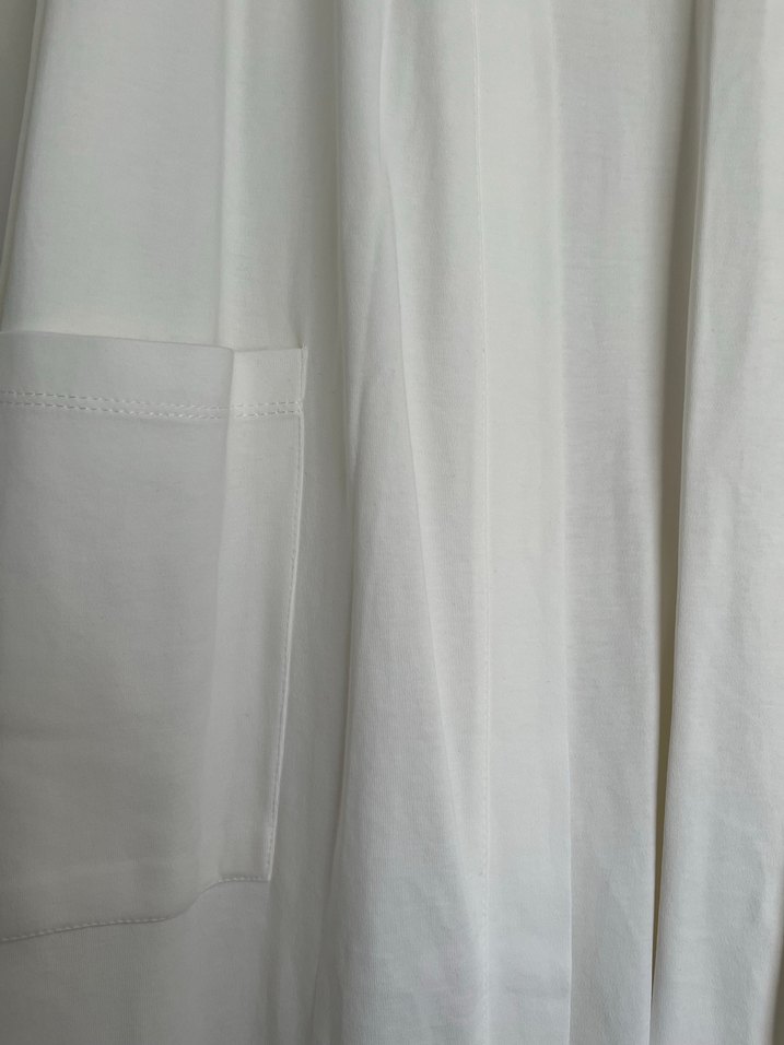 Krem rengi uzun Kollu Salaş Kadın Sabahlık - Görsel 4