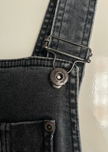 Kuaybe Gider Antrasit Denim Salopet - Görsel 2