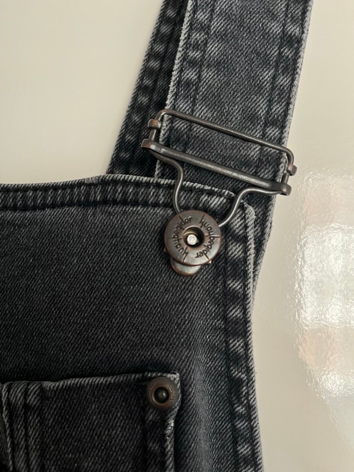 Kuaybe Gider Antrasit Denim Salopet - Görsel 2