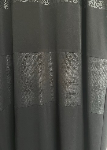 Siyah, Uzun Kollu, Jarse Kumaş Kadın Elbise - Görsel 4