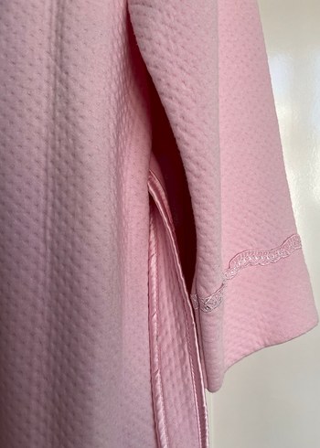 Pembe Uzun Kollu Kadın Sabahlık - Görsel 3
