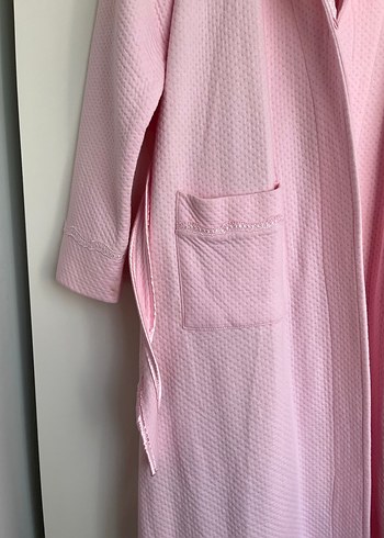 Pembe Uzun Kollu Kadın Sabahlık - Görsel 2