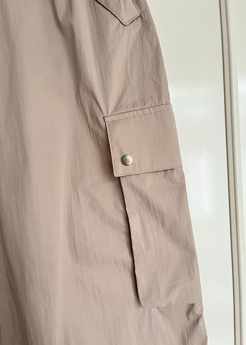 SOUL Paraşüt kumaş Rahat Kesim midi Etek - Görsel 2