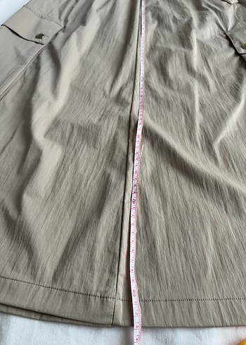 SOUL Paraşüt kumaş Rahat Kesim midi Etek - Görsel 7