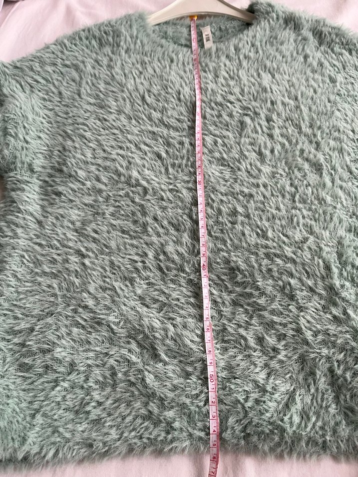 Mavi Kadın Peluş Uzun Kollu Sweatshirt - Görsel 4