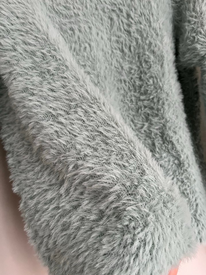 Mavi Kadın Peluş Uzun Kollu Sweatshirt - Görsel 2