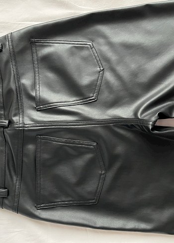 Manuka Deri Siyah Kadın Pantolon - Görsel 2