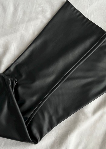 Manuka Deri Siyah Kadın Pantolon - Görsel 6