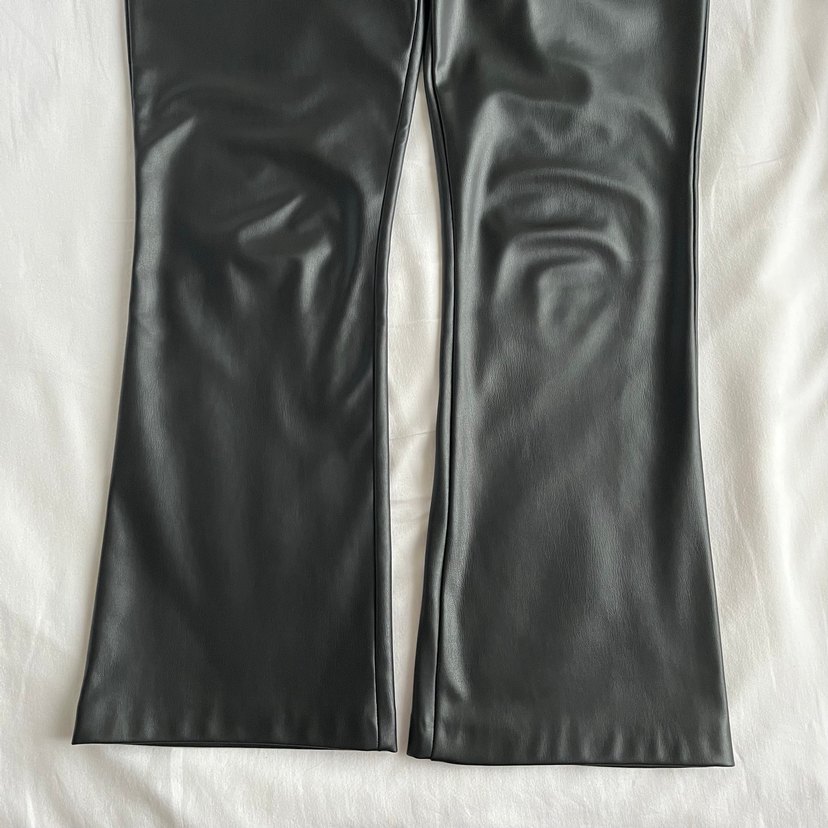 Manuka Deri Siyah Kadın Pantolon - Görsel 5