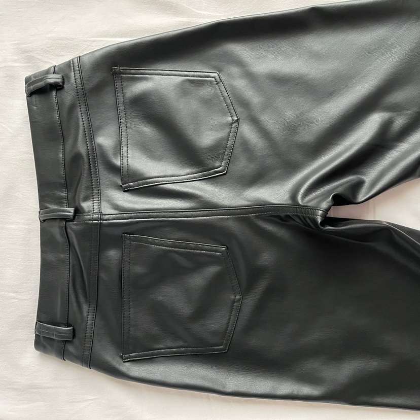 Manuka Deri Siyah Kadın Pantolon - Görsel 2