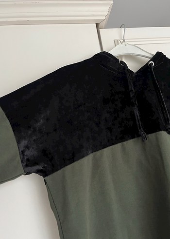 Kapüşonlu, Uzun Kollu Kadın Tunik - Görsel 2